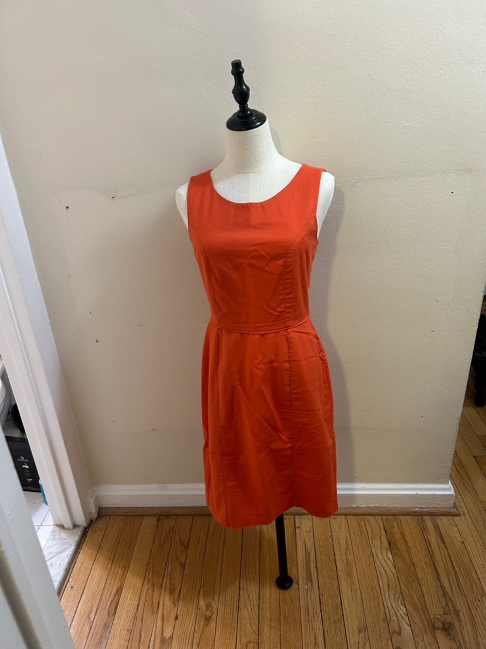 Banana Republic Sleeveless Orange Sheath Dress